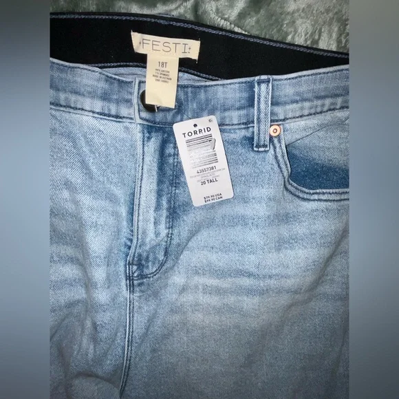 Festi Super Flare Jean Size 18T NWT OOS on Wbst bohemian boho bell bottom talls - Picture 6 of 8